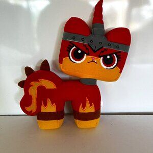 Red Angry Kitty Plush 12.5" The Lego Movie 2 Red Yellow Cat 2018 Manhattan Toy